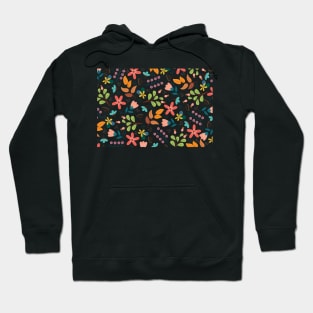 Flowers pattern colorful roses - cute beautiful flower mask- flower bloom Hoodie